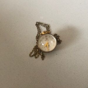 Vintage 70s watch necklace